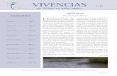 VIVENCIAS · Rincón de poesía ..... Página 11 Noticias ... tanto los que quiénes vivimos aquí alre- ... Quienes estamos ya metidos en