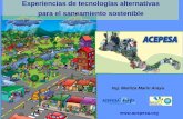Experiencias de tecnologías alternativas para el ... · El biofiltro o humedal artificial, experiencia en Nicaragua” Colaboran Actividad promovida por ACEPESA en el Marco del Programa