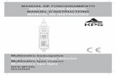 MANUAL DE FUNCIONAMIENTO INSTRUCTIONS ... …kps-soluciones.es/wp-content/uploads/2017/08/Manual-KPS-MT20L.pdf · gado cuando no esté utilizando el medidor. ... taller, escuela y