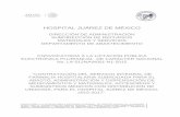 HOSPITAL JUÁREZ DE MÉXICOhospitaljuarez.salud.gob.mx/descargas/licitaciones_2014/LPN... · distribuciÓn de unidosis, para el hospital juÁrez de mÉxico, 2015-2017". ... compranet: