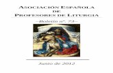 ASOCIACIÓN ESPAÑOLA DE PROFESORES DE …aepl.es/web/wp-content/uploads/2017/02/Boletin-73.pdf · Estudios sobre Liturgia ... (Biblioteca Litúrgica 41), Centro de Pastoral Litúrgica,