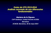 Guías de HTA 2013-2014 Análisis razonado de sus …€¦ · Las principales Guías • NICE 2011 • Europea 2013 • JNC-8 2014 • SCATHTA 2014