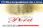AGENDA JULIO 2017 - munlima.gob.pe · Conferencia dedicada al Himno Nacional, producción musical de José Bernardo Alcedo (1788-1878). MIÉRCOLES 26 ... LUGAR: Jirón Huancavelica