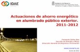 Actuaciones de ahorro energético en alumbrado público ... · Informe del grupo de Estudio de la Contaminación Lumínica del Departamento de Astrofísica y Ciencias de la Atmósfera