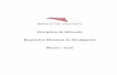 Disciplina de Mercado Requisitos Mínimos de …bancodevalores.com/pdf/Disciplina-de-Mercado-03-2016.pdf · Mercado de Futuros y Opciones S.A. 86,8571 % Caja de Valores SA. 49,9796
