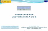 FEDER 2014-2020 Una visión de la A a la B · Navarra País Vasco La ... tecnológicas, confianza en el ámbito digital, desarrollo e innovación del sector TIC, empleabilidad, inclusión