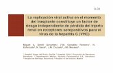 La replicación viral activa en el momento del trasplante ... · Introducción La presencia de anticuerpos contra el virus de la hepatitis C (VHC) predice menor supervivencia de receptor