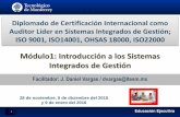 Diplomado de Certificación Internacional como Auditor ...territorio.s3-website-us-east-1.amazonaws.com/archivos/clases/1nMa... · principios básicos de los Sistemas Integrados de