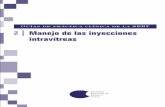 Guías de práctica clínica de la SERV 2 I Manejo de las ...quirofanos-maritimo.esy.es/Manuales/Manejo Inyecciones intravitreas... · La hipertensión ocu-lar mantenida, la uveítis