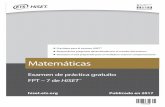 Matemáticas Examen de práctica gratuito FPT – 7 de …hiset.ets.org/s/pdf/practice/math_fpt7_es.pdf · Esta es una prueba de sus habilidades para poner en práctica conceptos