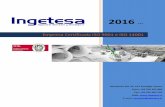 v.2 - ingetesa.cl INGETESA S.A. 2016 v.2.1.pdf · Operación de Pila Piloto 500,000 Ton de Mineral. 2007 Ingeniería de detalles Planta SXCu, MOLYMET Nos MOLYMET Ingeniería de detalles