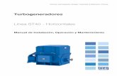 Línea ST40 - Horizontalesecatalog.weg.net/files/wegnet/WEG-turbogeneradores-st40...espanol.pdf · 4.8.10.3 Acoplamiento de generadores equipados con cojinetes de deslizamiento ...