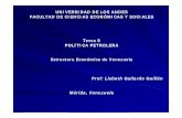 Estructura Económica de Venezuela - …webdelprofesor.ula.ve/economia/lisgallardo/materias/e_e_venezuela/... · Estructura Económica de Venezuela Prof: Lisbeth Gallardo Guillén