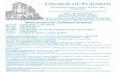 CHURCH OF ST J OSEPH - stjosephyonkers.org · ¡Corpus Christi! (18 de junio) El jueves siguiente a la fiesta de la Santísima Trinidad, la Iglesia celebra la Solemnidad del Santísimo