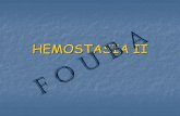 HEMOSTASIA - Facultad de Odontologia - UBA corporales CT4.pdf · COAGULACION Resultado final de una serie de reacciones entre varias proteínas plasmáticas llamadas factores de la