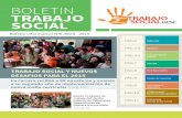 BOLETIN TRABAJO SOCIAL · Seminario de Suicidalidad con Servicio de Salud Concepción. Estudiantes colaboran con la Dirección de Desarrollo Comunitario de la Municipalidad de San