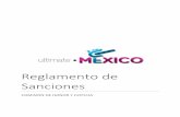 Reglamento de Sanciones - TopScore · REGLAMENTO DE SANCIONES DE ULTIMATE MÉXICO ENERO 2015. COMISIÓN DE HONOR Y JUSTICIA. ULTIMATE MÉXICO. D. DEFINICIONES Artículo 5 Acción