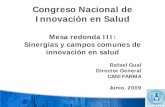 Congreso Nacional de Innovación en Salud - Foro … · futuros descubrimientos. ... propiedad industrial no hay inversión en investigación ... Intercambiabilidad y terceros autorizados.