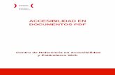 Accesibilidad en PDF - siis.net · El presente documento cumple con las condiciones de ... Para ampliar información sobre la construcción de documentos PDF ... Descripciones textuales