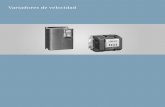 Variadores de velocidad - Telecontroles de …telecontroles.com.mx/catalogo/Catalogos/variadores.pdf · • Bombas: de desplazamiento positivo (par de carga constante) y centrífugas
