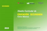 DISEÑO CURRICULAR DE EDUCACIÓN SECUNDARIA … · Diseño Curricular Educación Secundaria - Documento de Trabajo 2009-2010 - Ministerio de Educación de la Provincia de Córdoba