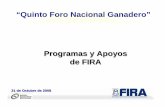 Programas y Apoyos de FIRA - cnog.org.mxcnog.org.mx/_documentos/encuentros/guadalajara2008/... · Programas y Apoyos de Fira 3. Plan Estratégico 4. Resultados y Programa 2008 5.