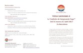 YOGA SADHANA II · PDF fileLa Tradición de Satyananda Yoga™ ... PARA REGISTRARSE: ... del Yoga como Kriya Yoga, Tattwa Shuddhi , Nada Yoga,