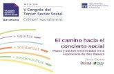 El camino hacia el concierto social - tercersector.cat · El concierto social es una forma más de las diferentes formas de regular y financiar la colaboración público – privada