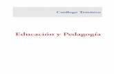 Educación y Pedagogía - Comunicacion Social ediciones y ...€¦ · Consulte los Índices e Introducciones de nuestros libros en 1 Catálogo temático Educación y Pedagogía ˜˚˛˝˙ˆ