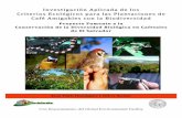Investigación Aplicada de los Criterios Ecológicos para ...library.bfreebz.org/Agroforestry/Juan Pablo Dominguez & Oliver... · Anfibios y Reptiles ... Como parte de las acciones