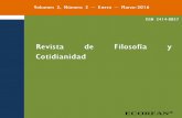 Revista de Filosofía y Cotidianidad - ecorfan.orgecorfan.org/.../vol2num2/Revista_de_Filosofia_y_Cotidianidad_V2_N2.pdf · permiso del Instituto Nacional de Derechos de Autor. ECORFAN-Bolivia