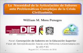 William M. Mora Penagos - comunidad.udistrital.edu.cocomunidad.udistrital.edu.co/reformaUD/files/2015/10/Anexo-12-Saber... · diferencia, la igualdad y la complementariedad con el