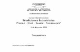Mediciones Industriales - Ingenieria – Otro sitio ... · Mediciones Industriales: Presión – Nivel – Caudal – Temperatura” 3 de Mayo de 2002 Temperatura Disertante: Ing.