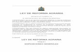 LEY DE REFORMA AGRARIA - ina.hn de Reforma Agraria(4).pdf · establece la Ley de Reforma Agraria y los sobre techos de tierras de propiedad privada debidamente autorizadas destinadas
