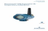 Rosemount™ 648 Transmisor de temperatura inalámbrico · utilizando un sellador de roscas aprobado en todas las conexiones. 2. ... inalámbrico Rosemount 648 y la solución de punto