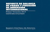 REPORTE DE BALANZA DE PAGOS Y POSICIÓN DE …€¦ · en suma representan un 35,2% de los influjos totales de 2018, similar al 36,6% en 2017. Por plaza de pago, ...
