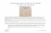 ¿Profecías sobre Yeshu en el Tanaj? ך”נתב ו ...libroesoterico.com/biblioteca/judaismo/02 - TANAJ/- Supuestas... · El profeta Hoshea, profetizo hacia el Reino del Norte,