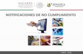 NOTIFICACIONES DE NO CUMPLIMIENTO - gob.mx · Comunicación oficial de la falta de cumplimiento de los requisitos fitosanitarios de los envíos importados. ... o para informar la