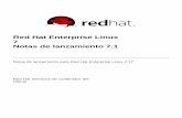 Notas de lanzamiento 7 - Red Hat · Red Hat Enterprise Linux 7 Notas de lanzamiento 7.1 Notas de lanzamiento para Red Hat Enterprise Linux 7.17. ... contribución en la prueba de