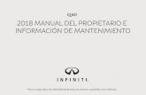 Q60 2018 MANUAL DEL PROPIETARIO E INFORMACIÓN DE … · 4.Sistema de cinturones de seguridad con pretensor ... (SRS) 0-2 Tabladecontenidoilustrada. ... — Interruptores del sistema