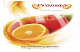Catálogo General De Productos - Projugo | Productora de ... · Asesoría en el desarrollo y aplicación de productos. Elaboración de productos diseñados a la medida ... Harina