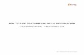POLÍTICA DE TRATAMIENTO DE LA INFORMACIÓNtodorapidas.com/wp-content/uploads/2018/10/POLITICATRATAMIENTO... · contenido € 1.€€€€€ destinatarios de la polÍtica de tratamiento