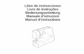 Libro de instrucciones Livro de instruções … · 2017-03-08 · Envíe esta máquina de coser a la tienda más cercana o centro de servicio autorizado para su revisión, reparación