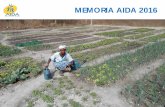 MEMORIA AIDA 2016 - ong-aida.org · • Antes de comprometernos con un proyecto, realizamos un estudio técnico de las necesidades y el entorno. ... Como complemento al proyecto anterior,