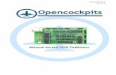 Manual Iocard USB DcMotors - opencockpits.com€¦ · La USB DcMotors es una tarjeta diseñada para gestionar hasta 6 motores de corriente continua y 5 entradas analógicas. Esta