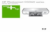 Guía del usuario - HP® Official Site | Laptop …h10032. Bienvenido Gracias por adquirir una impresora HP Photosmart D5060 series. Con su nueva impresora fotográfica podrá imprimir