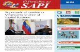 Año: 2016- RIF: G-20008399-9 Depósito Legal: N ...sapi.gob.ve/wp-content/uploads/2016/10/Periódico-SAPI_11-Octubre... · En entrevista exclusiva con el periodista José Gregorio