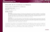 Filosofía de la medicina en México - …sincronia.cucsh.udg.mx/pdf/73/a4_88_101.pdf · de la medicina en México y notable conocedor de la medicina prehispánica así como de otros