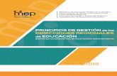 Ministerio de Educación Pública de Costa Rica - … · Tabla 5 Estilos de liderazgo recomendados para gestionar ... presenta tres niveles de organización ... Regionales, Jefes