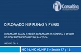 DIPLOMADO NIIF PLENAS Y PYMES - … 16 y Sección 17 PPyE... · Agenda Propiedades, planta y equipo 1. Clasificación de los activos 2. Definiciones 3. Reconocimiento 4. Medición